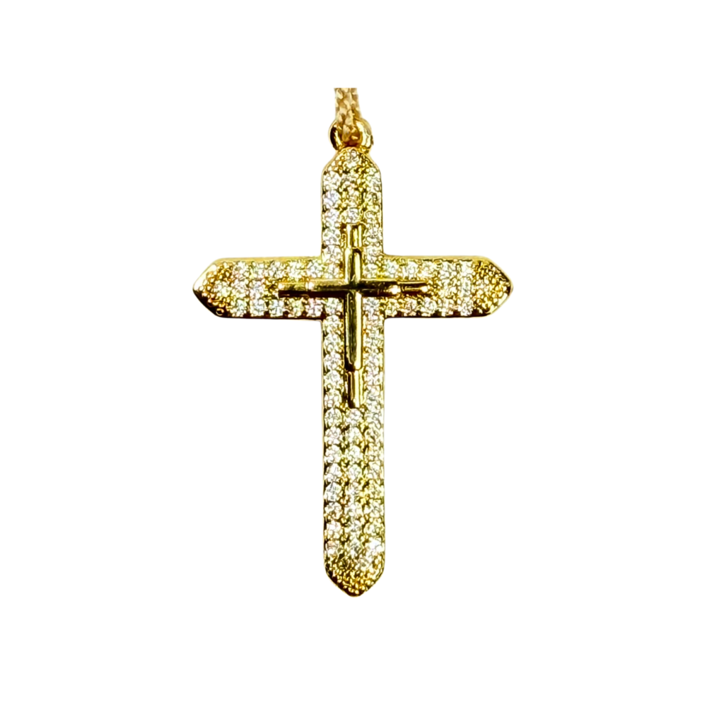 Rosario Virgen Milagrosa · Recamado Blanco Dorado