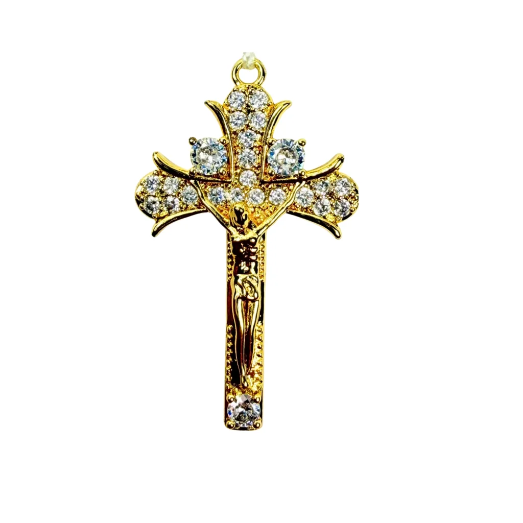 Virgen de Guadalupe · Perlado Cristal Dorado