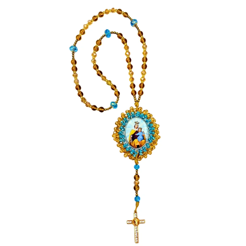 Virgen del Carmen · Celeste y Ámbar