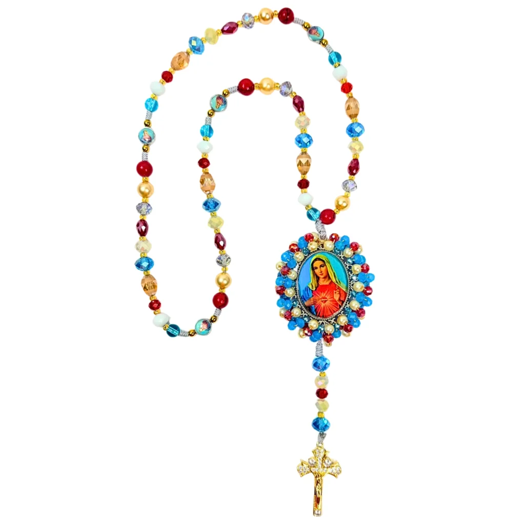 Inmaculado Corazón de María · Cielo y Carmesí