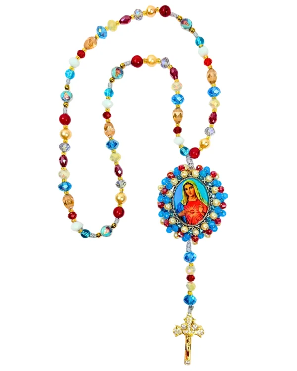 Inmaculado Corazón de María · Cielo y Carmesí
