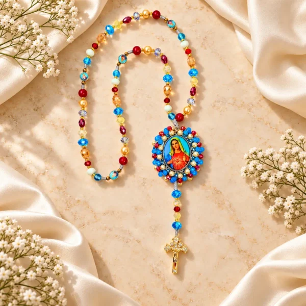 Inmaculado Corazón de María · Cielo y Carmesí