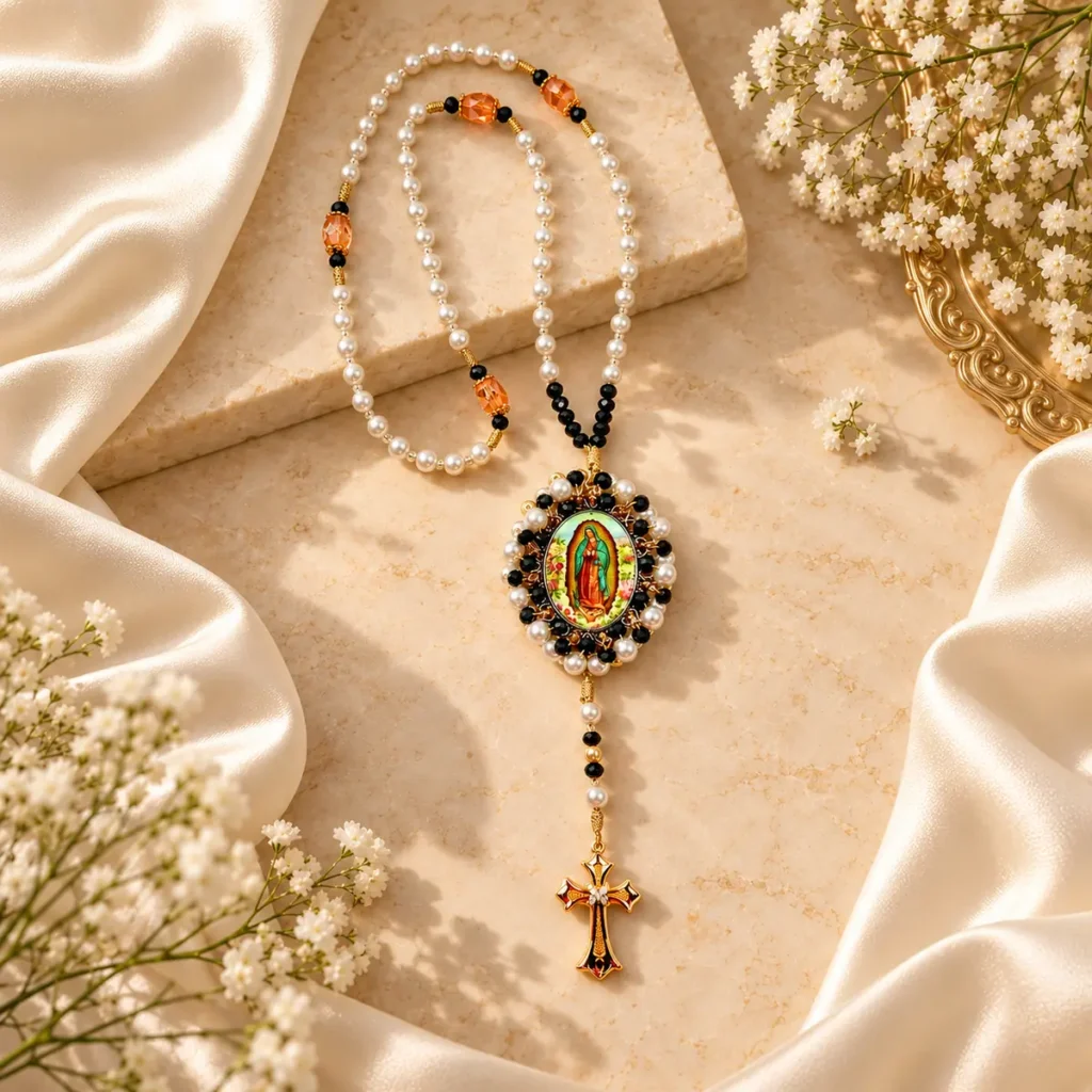 Virgen de Guadalupe · Nácar