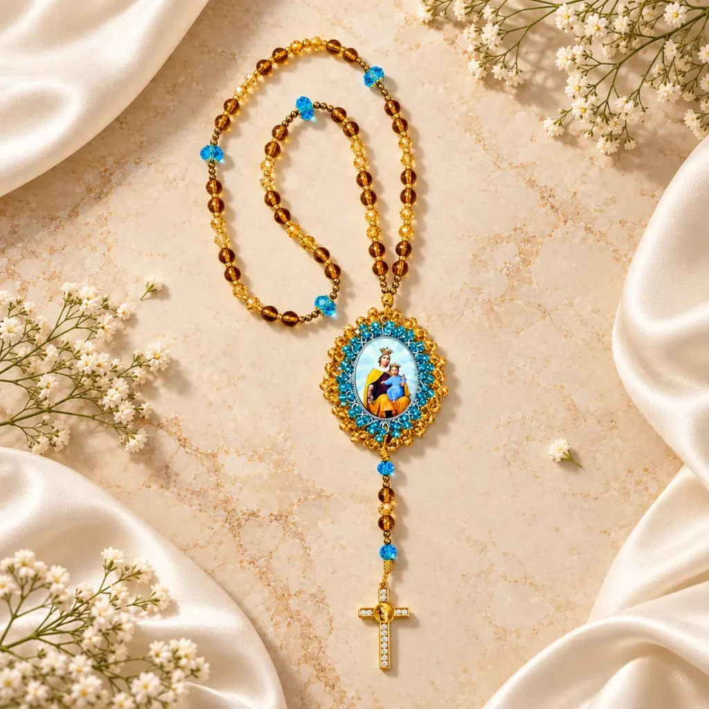 Virgen del Carmen · Celeste y Miel