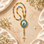 Rosario Virgen del Carmen · Celeste y Miel