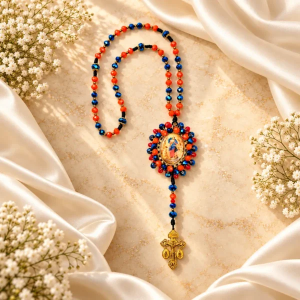 Virgen Desatanudos · Durazno y Cielo