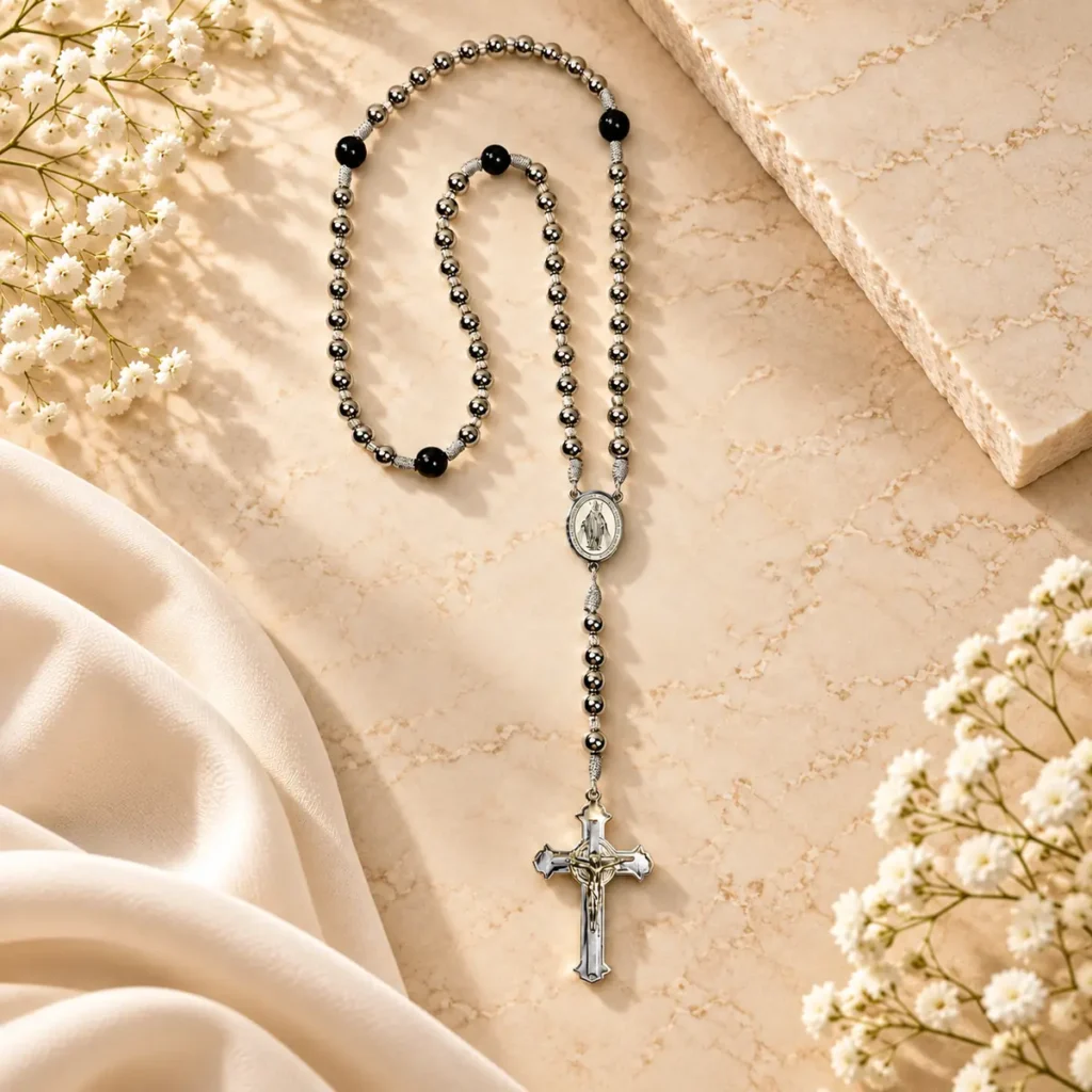 Virgen Milagrosa · Plata y Ónix