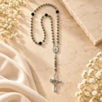 Rosario Virgen Milagrosa · Plata y Ónix