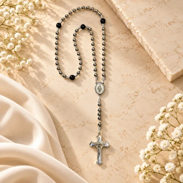 Virgen Milagrosa · Plata y Ónix